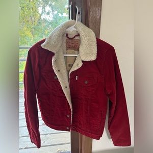 Vintage Levi’s Red Corduroy Sherpa Jacket
